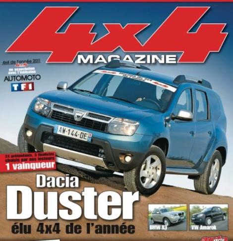Dacia Duster bate BMW X3 pentru titlul de "Masina 4x4 a anului"