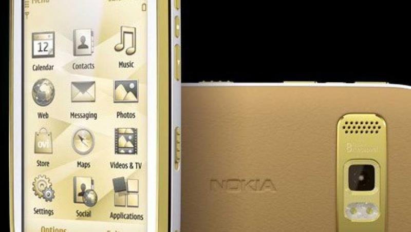 Editie speciala Nokia C7 de aur si piele
