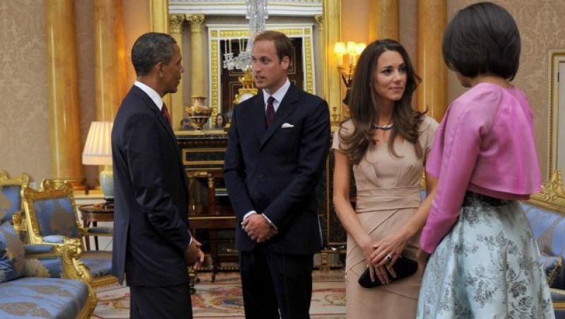 Ducesa de Cambridge a eclipsat-o pe Michelle Obama, intr-o rochie de 200 de euro