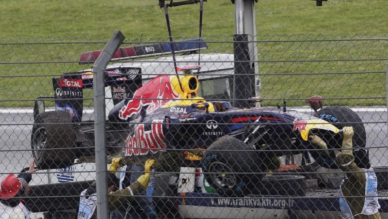 VIDEO! F1: Vettel, protagonistul unui accident spectaculos in antrenamentele din Turcia