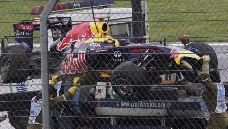 VIDEO! F1: Vettel, protagonistul unui accident spectaculos in antrenamentele din Turcia