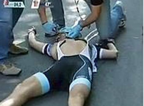 Accident tragic in Turul Italiei: Ciclistul Wouter Weylandt a murit