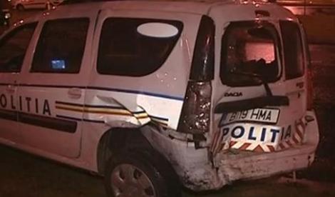 Bucuresti: Un sofer baut a facut praf doua masini de politie
