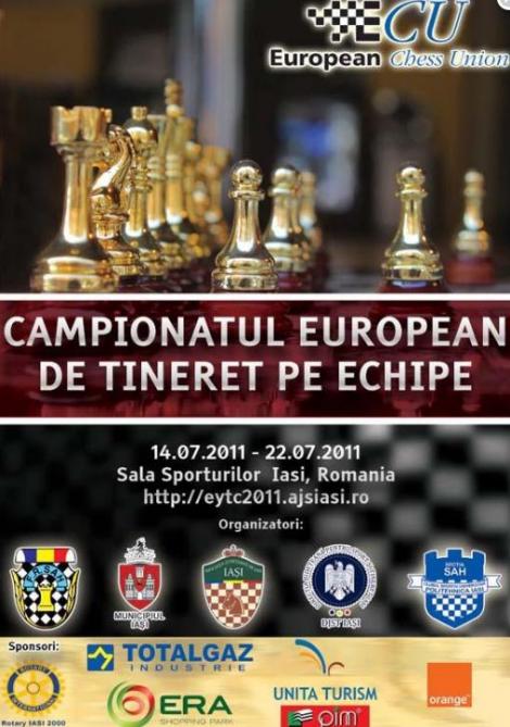 Campionatul European de Tineret pe echipe la sah vine in Iasi