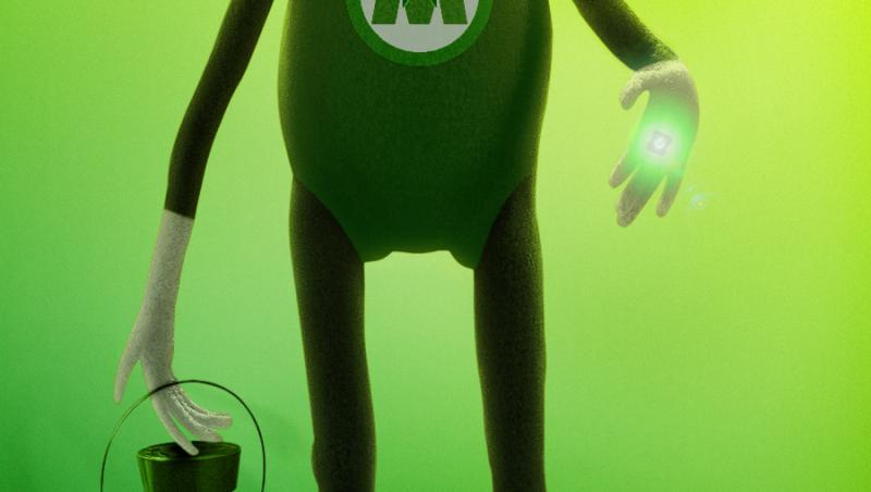Papusile Muppets il parodiaza pe “Green Lantern” in cel mai nou film al lor