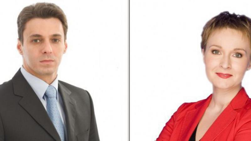 Dana Grecu si Mircea Badea prezinta principalul program de stiri al Antenei 3, incepand cu 26 iunie
