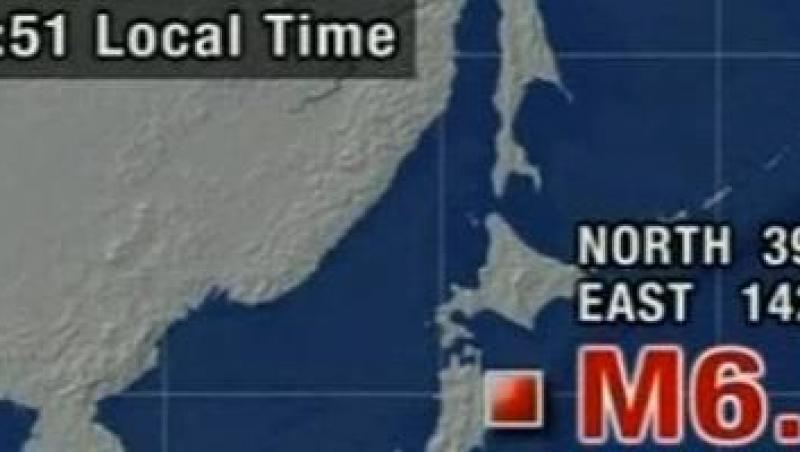 Japonia: Cutremur de 6,8 produs in nord-estul tarii