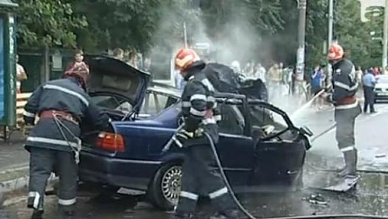 IMAGINI SOCANTE! Accident teribil in Capitala: 5 oameni au fost raniti grav