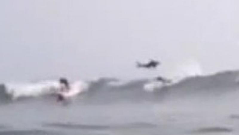 VIDEO! Vezi cum un rechin sare peste un surfer!