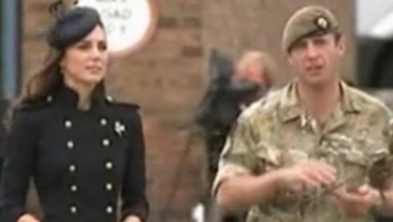 VIDEO! Kate Middleton, la prima ceremonie militara dupa nunta regala