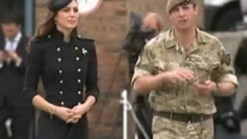VIDEO! Kate Middleton, la prima ceremonie militara dupa nunta regala