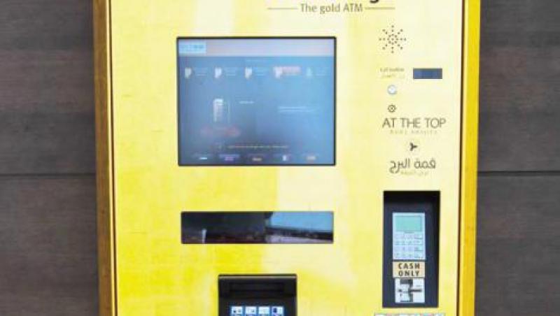 O noua moda in banking: ATM-uri pentru aur