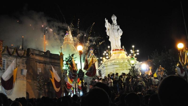 Festa malteza, intre sfinti si artificii