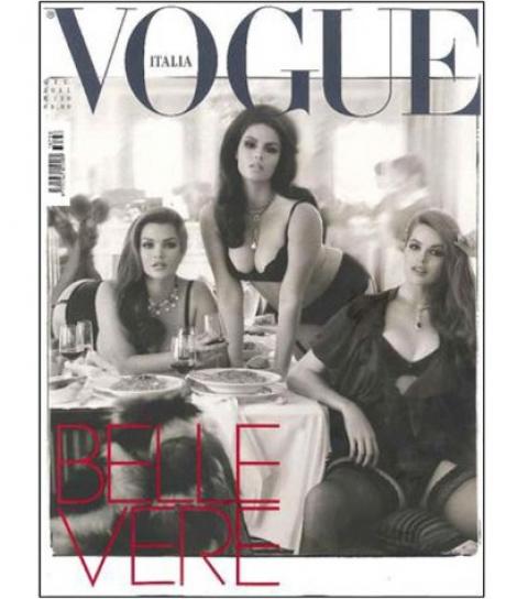 Vogue Italia: Modele voluptoase pentru lupta impotriva anorexiei