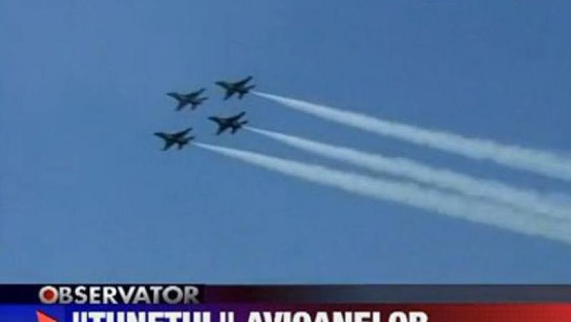 VIDEO! Show aviatic de exceptie la Constanta cu escadrila Thunderbirds