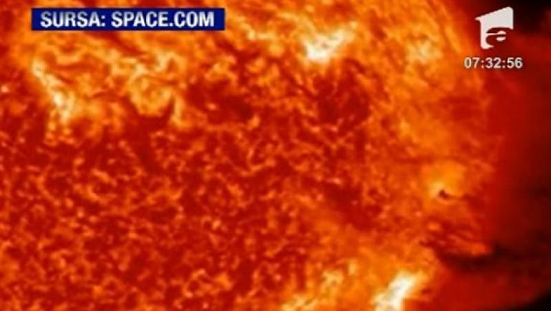 VIDEO! O furtuna solara ar putea perturba, astazi, functionarea satelitilor