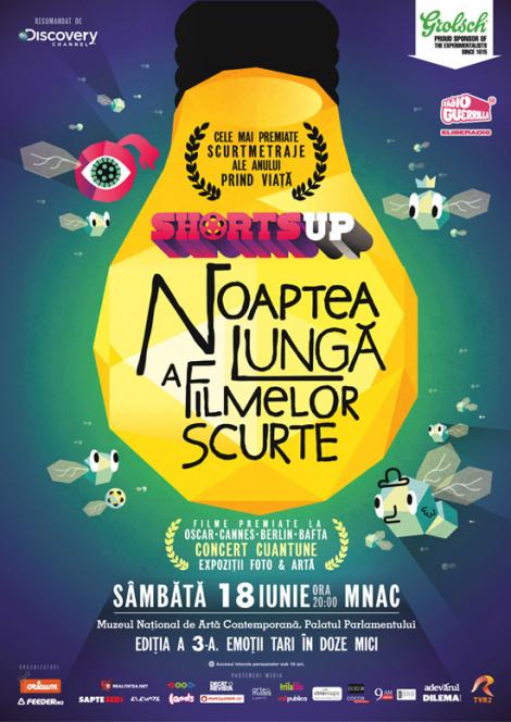 Noaptea Lunga a Filmelor Scurte revine in Bucuresti