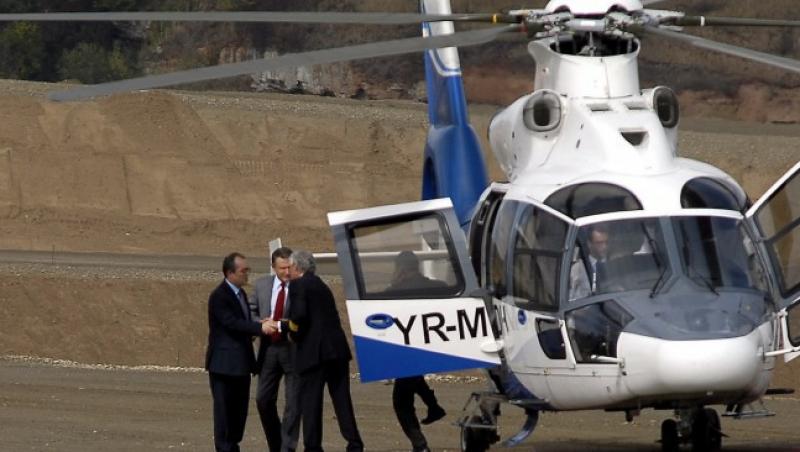 VIDEO! Premierul s-a plimbat in interes personal cu elicopterul SRI. Boc: 