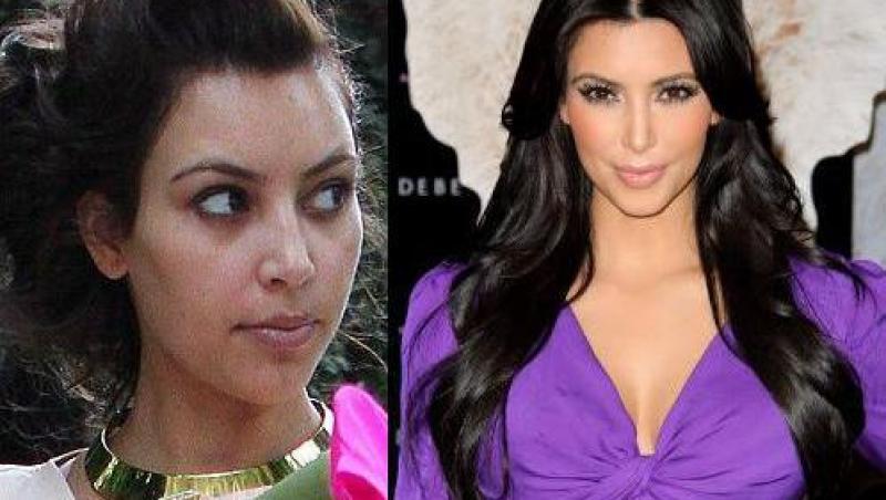 FOTO! Kim Kardashian, de nerecunoscut fara machiaj!