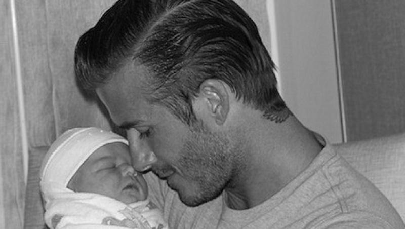 FOTO! Primele poze cu Harper Seven - fetita familiei Beckham