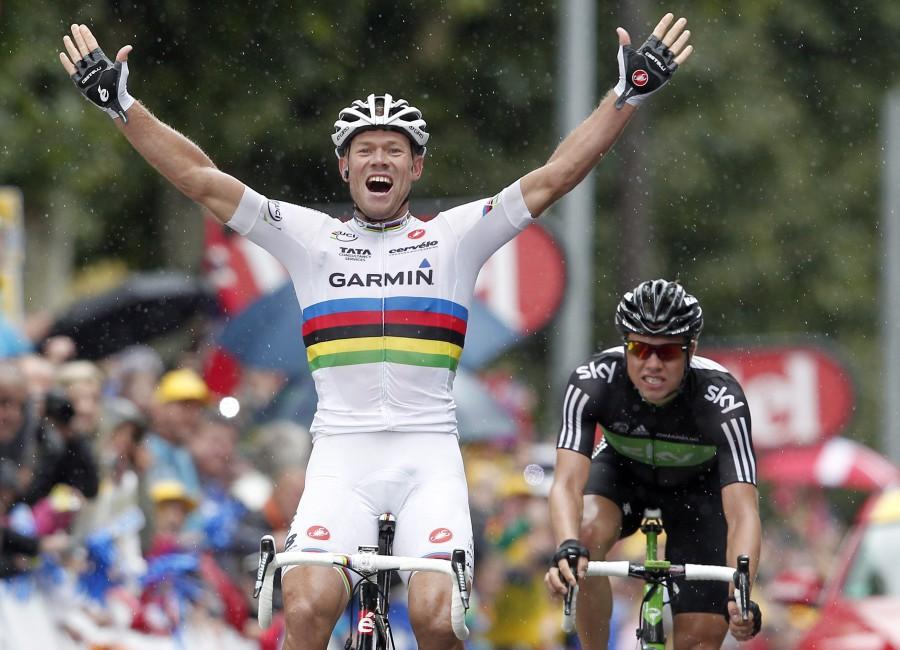 Turul Frantei, etapa 16-a: Thor Hushovd, invingator. Cadel si Contador castiga teren