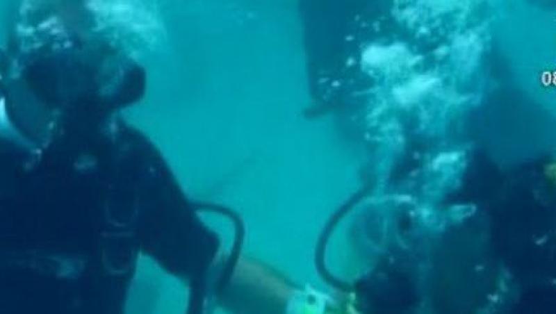 VIDEO! Vezi cea mai inedita casatorie: La 5 metri sub ocean, printre rechini
