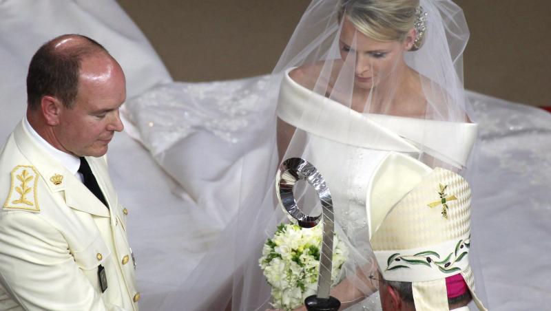 FOTO! Nunta Regala: Printul Albert si Charlene Wittstock s-au casatorit religios!