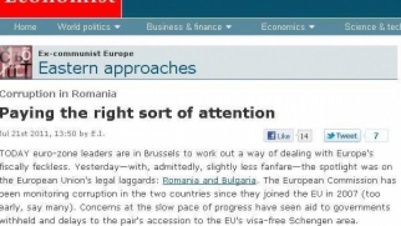 The Economist: Coruptia din scolile romanesti nu este inclusa in mecanismul de monitorizare al UE