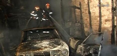 Incendiu devastator in Ferentari. Opt case, mistuite de flacari