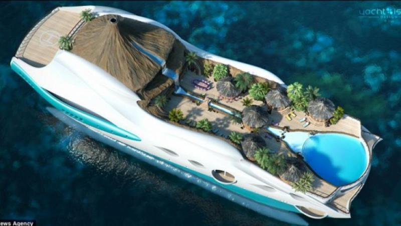 FOTO! Cel mai extravagant iaht din lume: are propriile insule plutitoare!