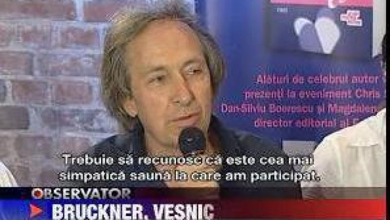 VIDEO! Celebrul scriitor Pascal Bruckner si-a lansat in Romania volumul 