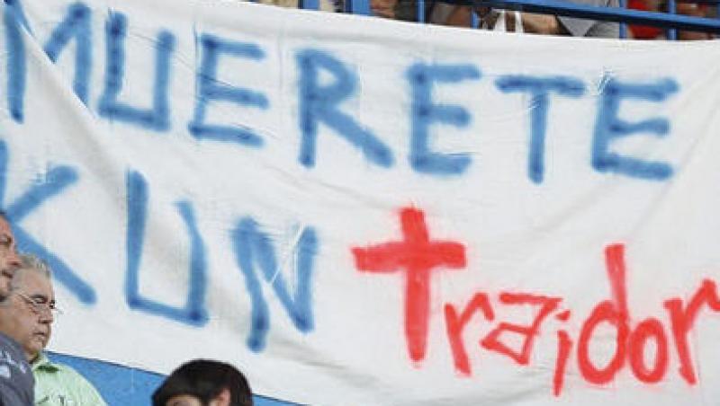 Fanii lui Atletico, dupa plecarea lui Aguero la City: „Mori, tradatorule”
