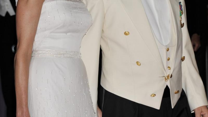FOTO! Printesa Charlene de Monaco, in a doua rochie de mireasa!