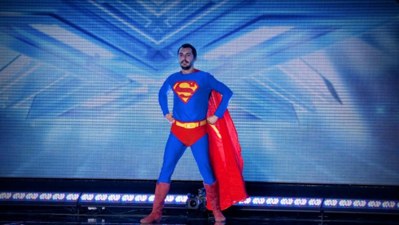 Superman la auditiile X Factor Bucuresti! Vino si tu in public!