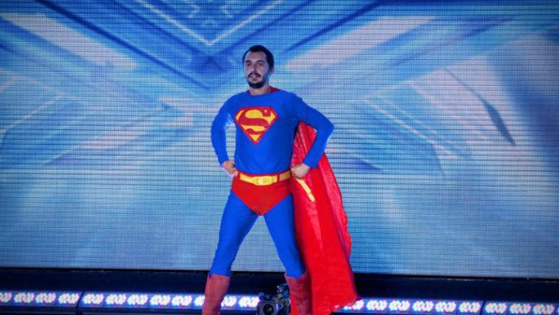 Superman la auditiile X Factor Bucuresti! Vino si tu in public!