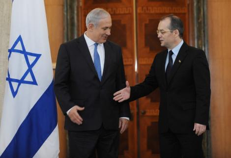 Boc, catre premierul israelian Netanyahu: ''Bine ati venit, domnule presedinte!''