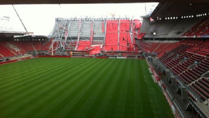 Olanda: Acoperisul stadionului lui FC Twente s-a prabusit: Un mort si 10 raniti