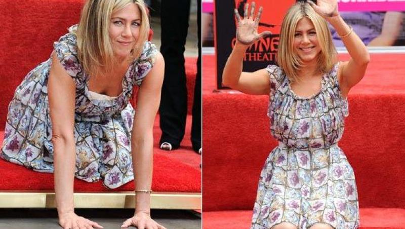 Jennifer Aniston a primit o stea pe Hollywood Walk of Fame