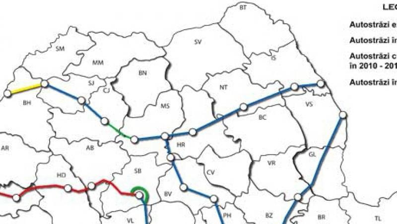 FOTO! Vezi harta autostrazilor Romaniei!