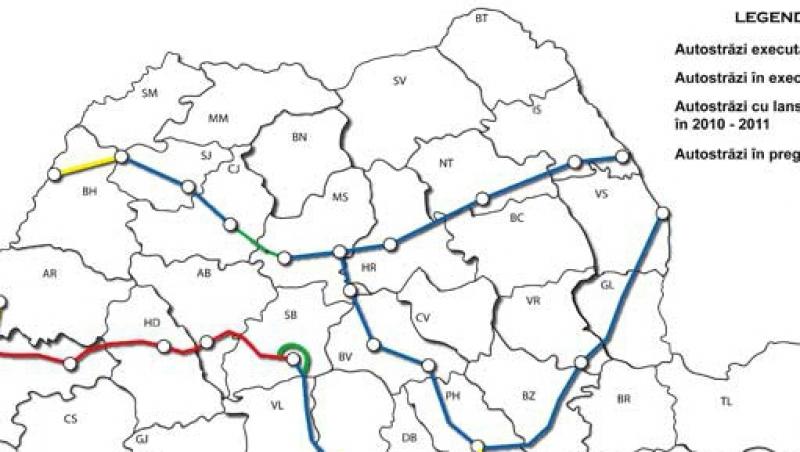 FOTO! Vezi harta autostrazilor Romaniei!