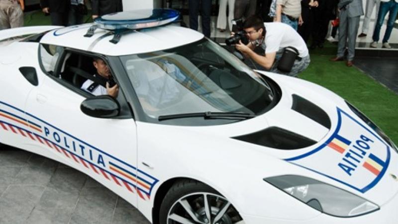 Politia Rutiera a primit pentru doi ani o masina Lotus Evora S