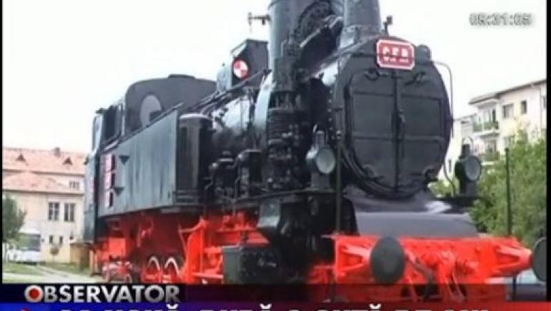VIDEO! Locomotiva de epoca restaurata la Dej