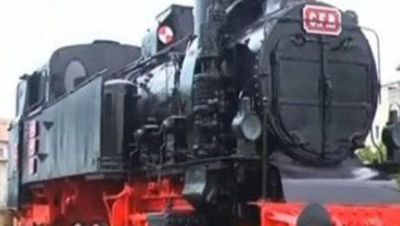 VIDEO! Locomotiva de epoca restaurata la Dej