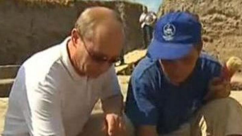 VIDEO! Vladimir Putin, primul arheolog al Rusiei