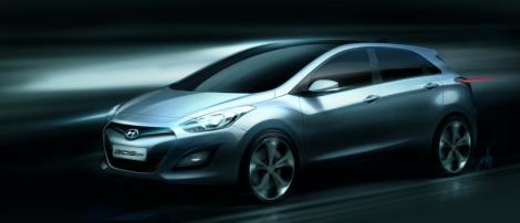 Hyundai: Prima schita oficiala a viitoarei generatii i30!