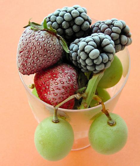 Congelarea fructelor si legumelor le pastreaza aroma