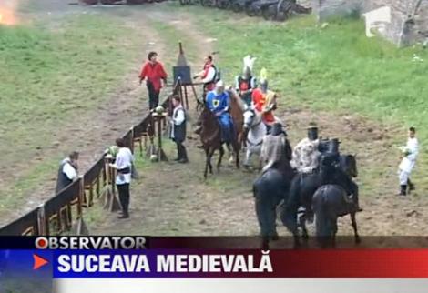 VIDEO! Atmosfera medievala in Cetatea de Scaun a Sucevei