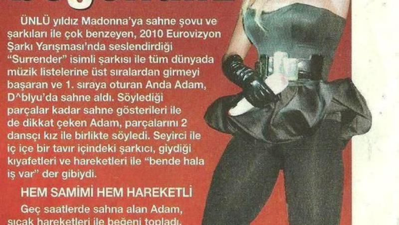 FOTO! Anda Adam: “Noua Madonna a Europei!”