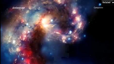 VIDEO! Ciocnirea a doua galaxii, surprinsa de un Observator NASA