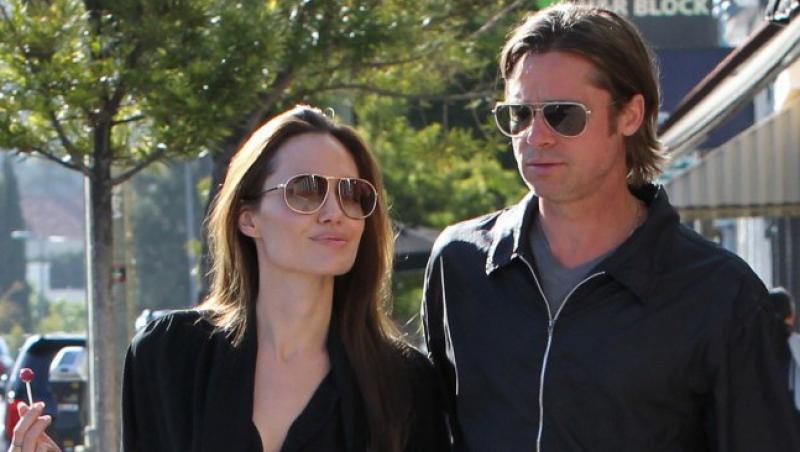VIDEO! Brad Pitt si Angelina Jolie au inchiriat un tren intreg